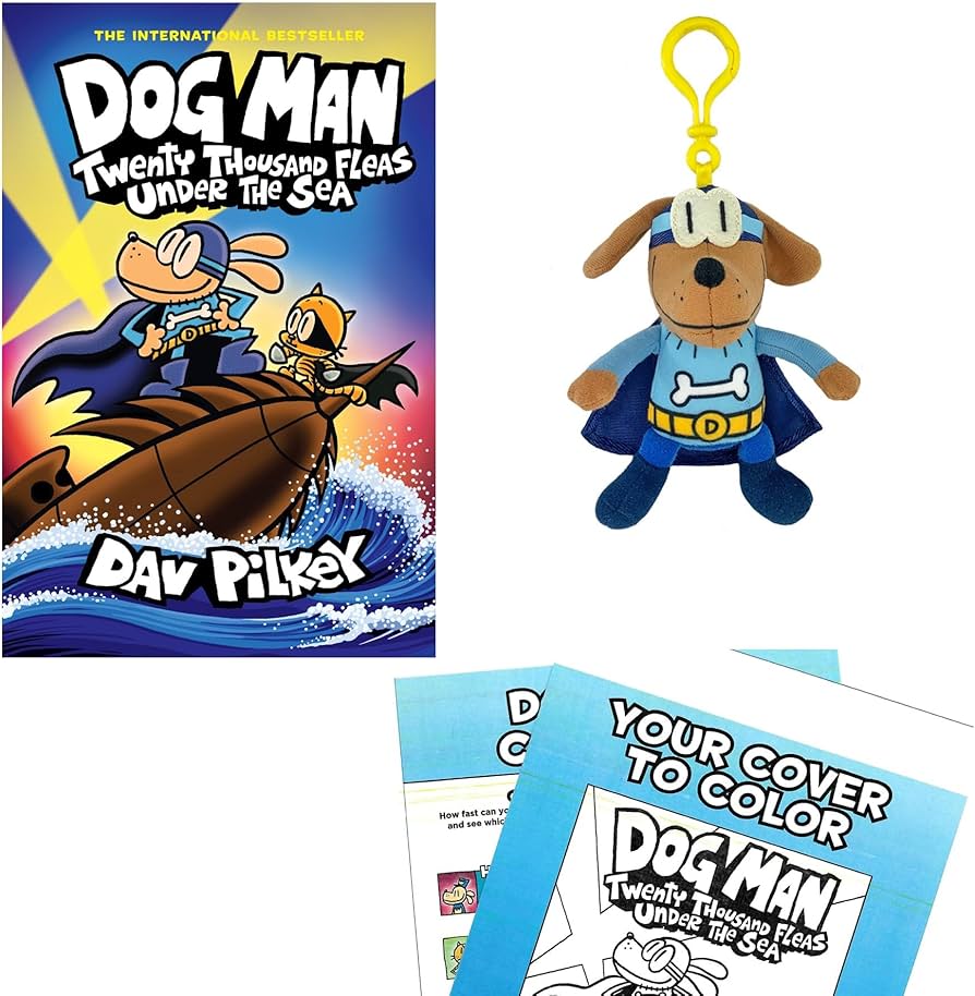 Amazon.com: Gifts by We 3 Books Dav Pilkey Dog Man Twenty Thousand