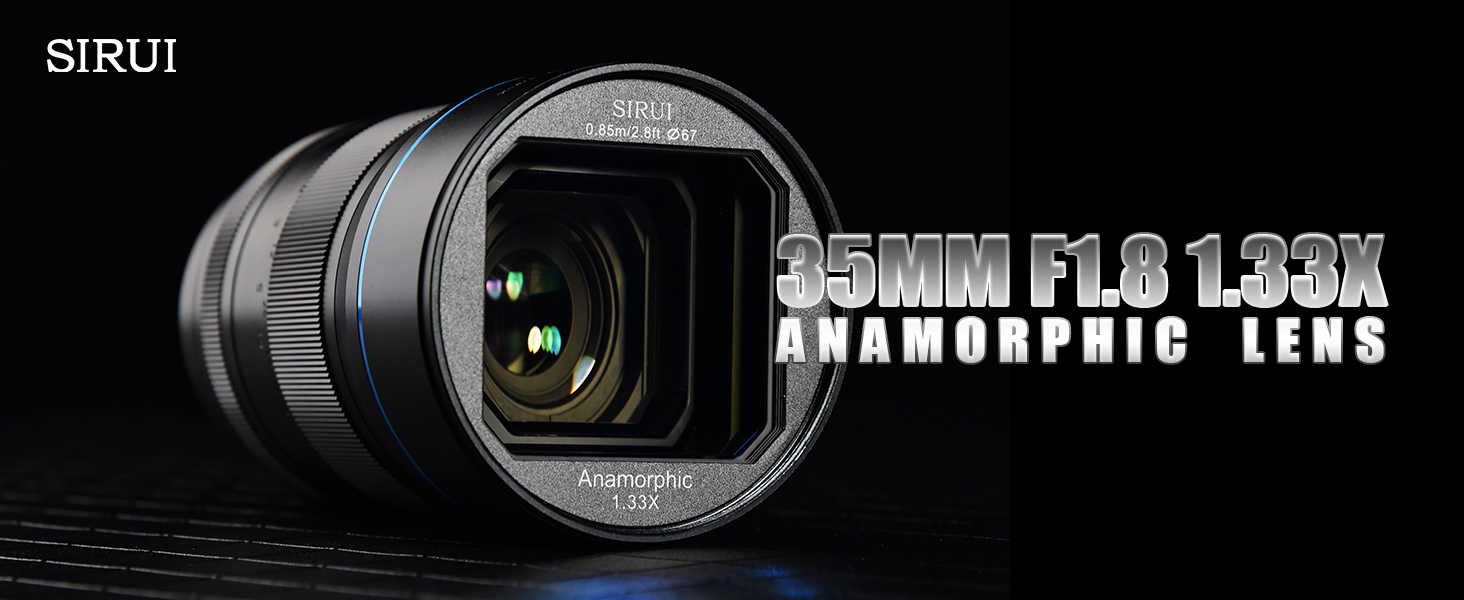 Amazon.com : SIRUI 35mm F1.8 1.33X S35 Anamorphic Lens, Cinema