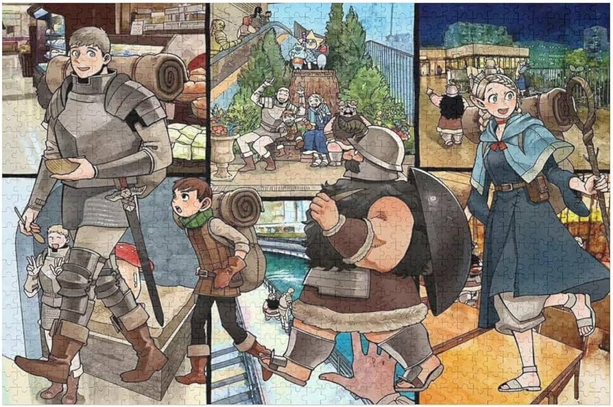 Amazon | ダンジョン飯 ジグソーパズル 木製 マルシル ライオス チル