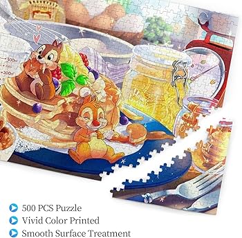 Amazon.co.jp: NEKKIIパズル チップ デール ジグソーパズル 木製 500