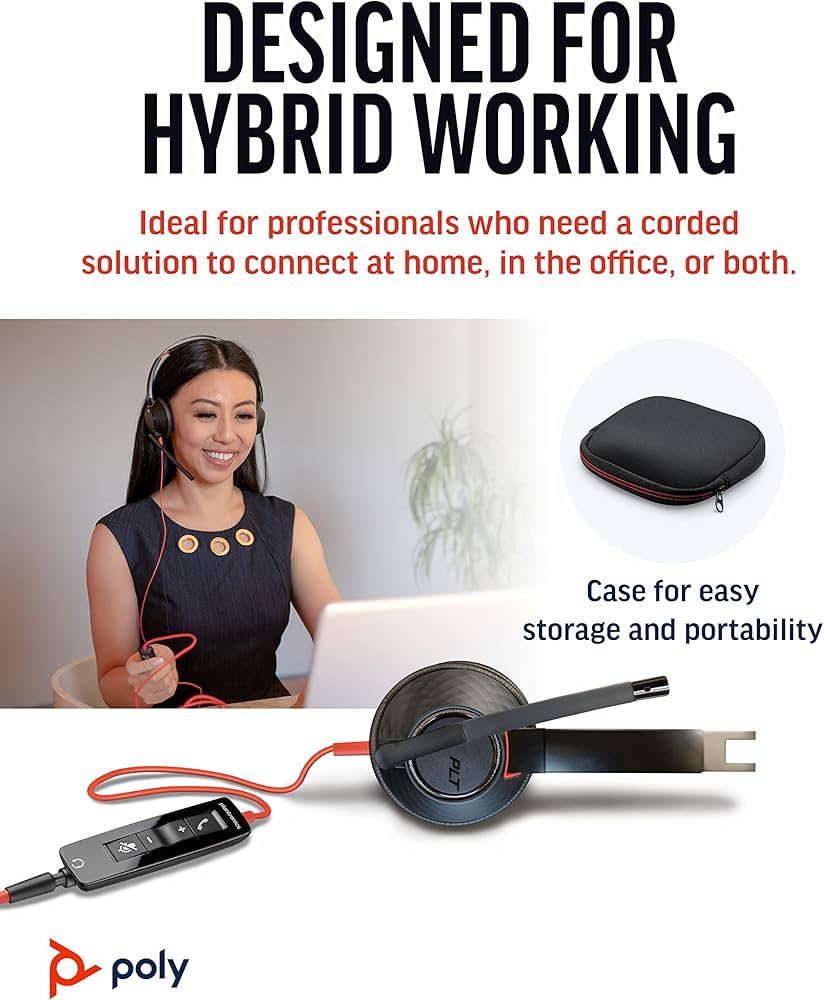 Amazon.co.jp: Poly(旧モデル) 有線ヘッドセット Blackwire 5220 USB-A