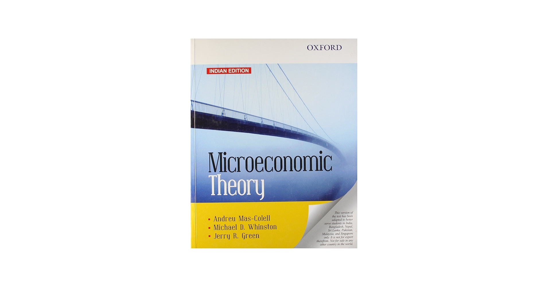 Microeconomic Theory: Mas-Colell: 9780198089537: Amazon.com: Books