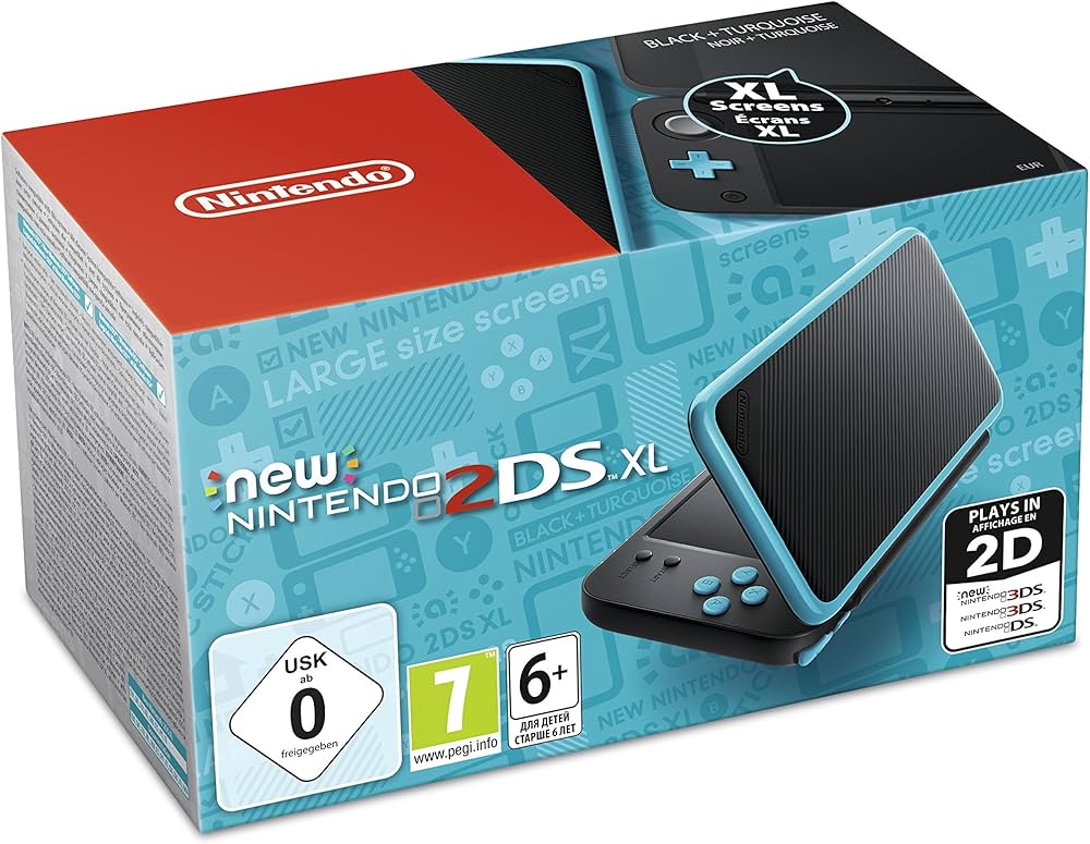 Amazon.co.jp: Nintendo New 2DS XL Schwarz/Türkis (2DS) : ゲーム