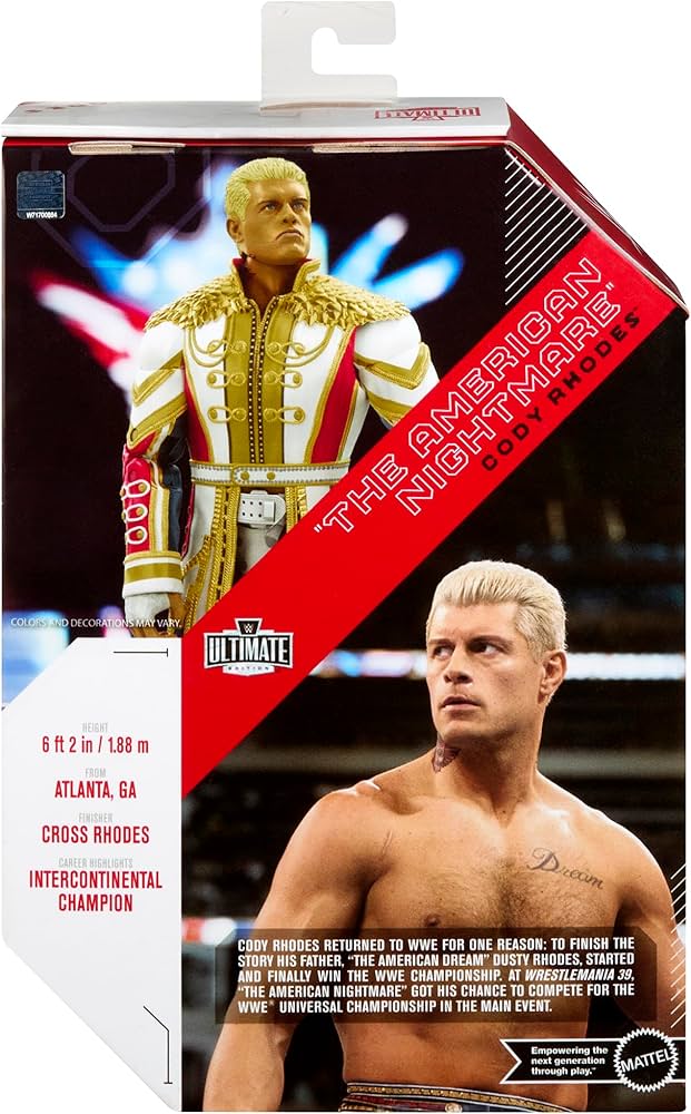 Amazon.co.jp: Cody Rhodes - WWE Ultimate Edition 21 トイレスリング