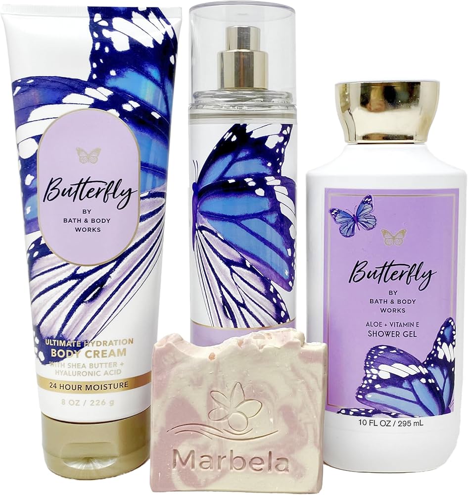 Amazon.com : Bath & Body Works Butterfly - Trio Gift Set- Fine
