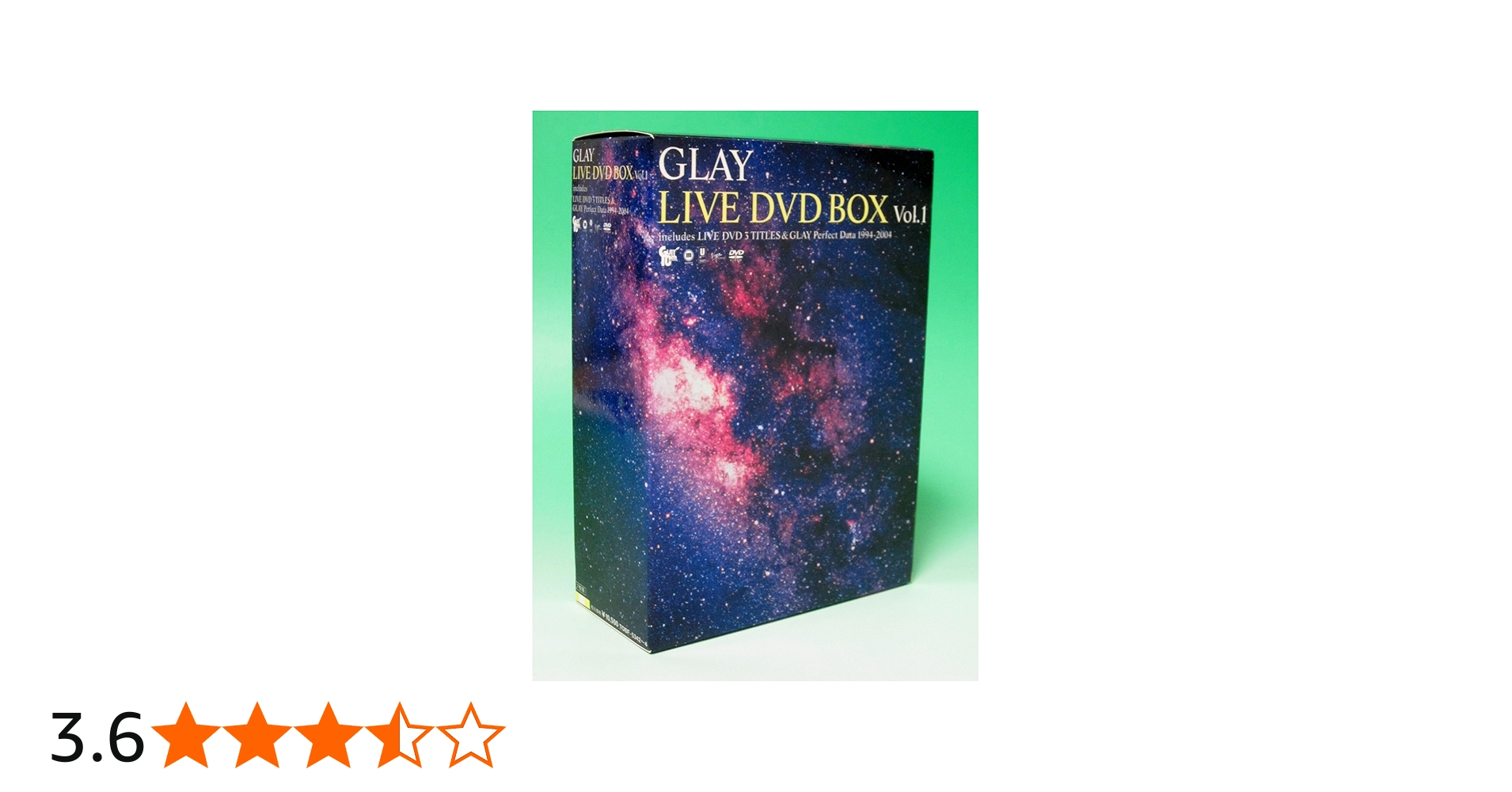 Amazon.co.jp: GLAY LIVE DVD BOX Vol.1(includes LIVE DVD 3TITLES