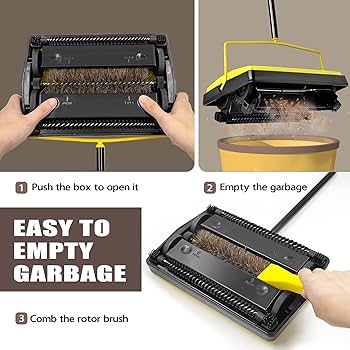 Amazon.com - Dolanx Carpet Sweeper Manual Push with Horsehair
