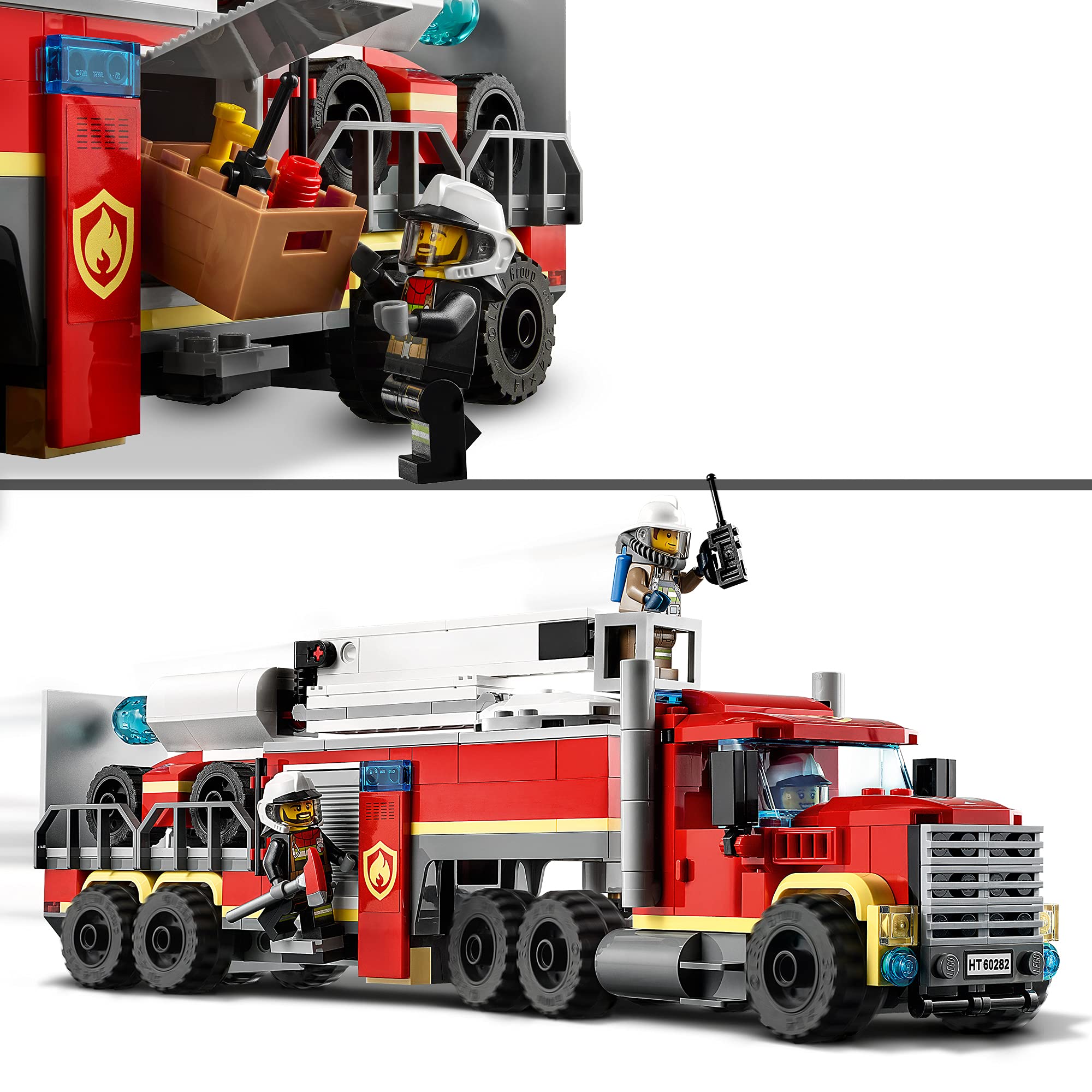 LEGO 60282 Şehir Mobil İtfaiye Merkezi ile Oyuncak İtfaiye Kamyon