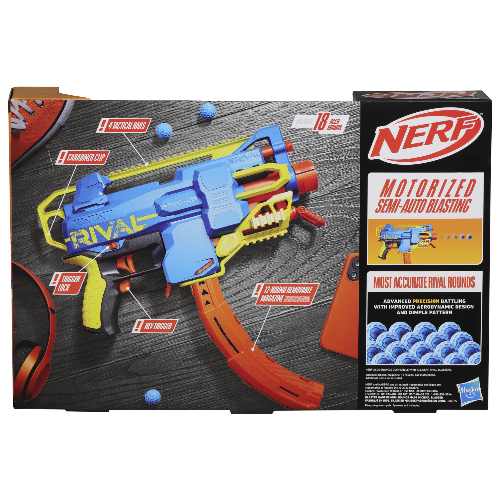 Amazon.com: Nerf Rival Challenger MXXIV-1200 Motorized Blaster