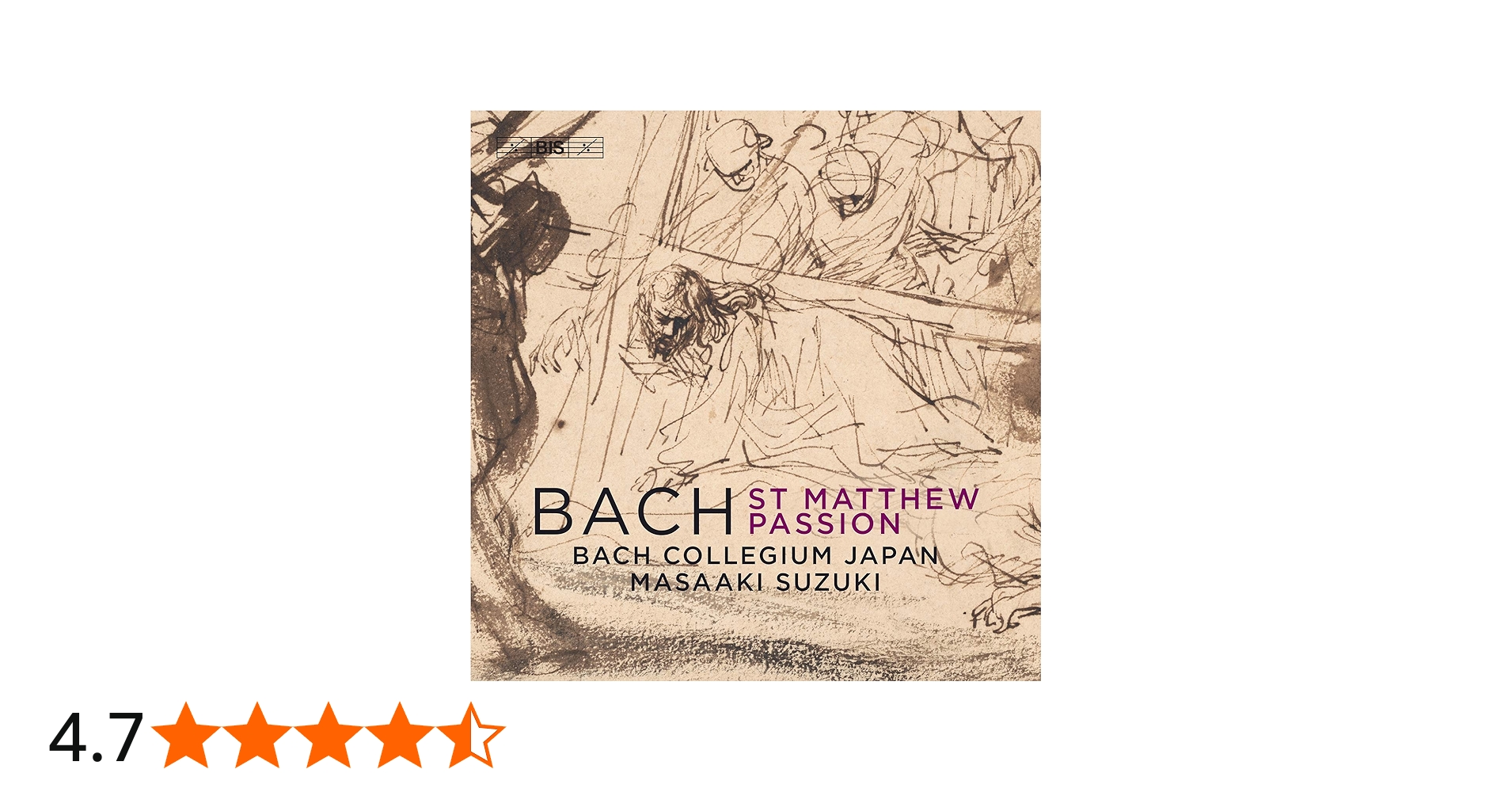 Amazon | J.S.バッハ : マタイ受難曲 BWV244 (2019年録音) / バッハ