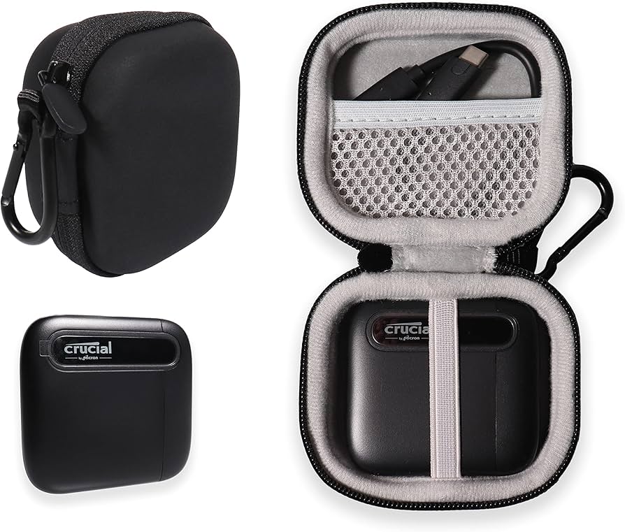 Amazon.co.jp: Alltravel 手のひらサイズケース Crucial X6 ポータブル