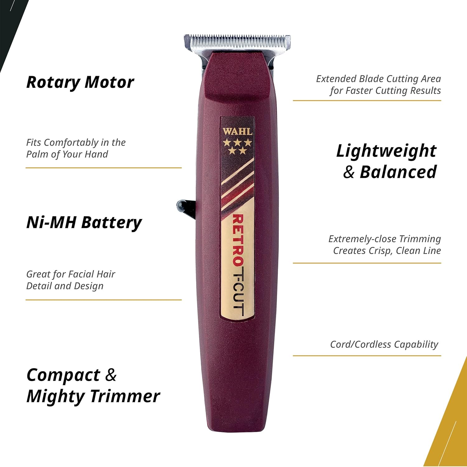Wahl Professional 5 Star Retro T-Cut Cordless Trimmer User Manual