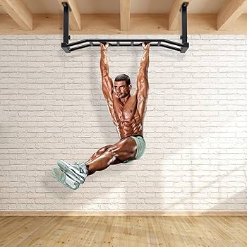 Amazon | Kipika 48インチ 天井取り付けプルアップバー 高耐久 マルチ