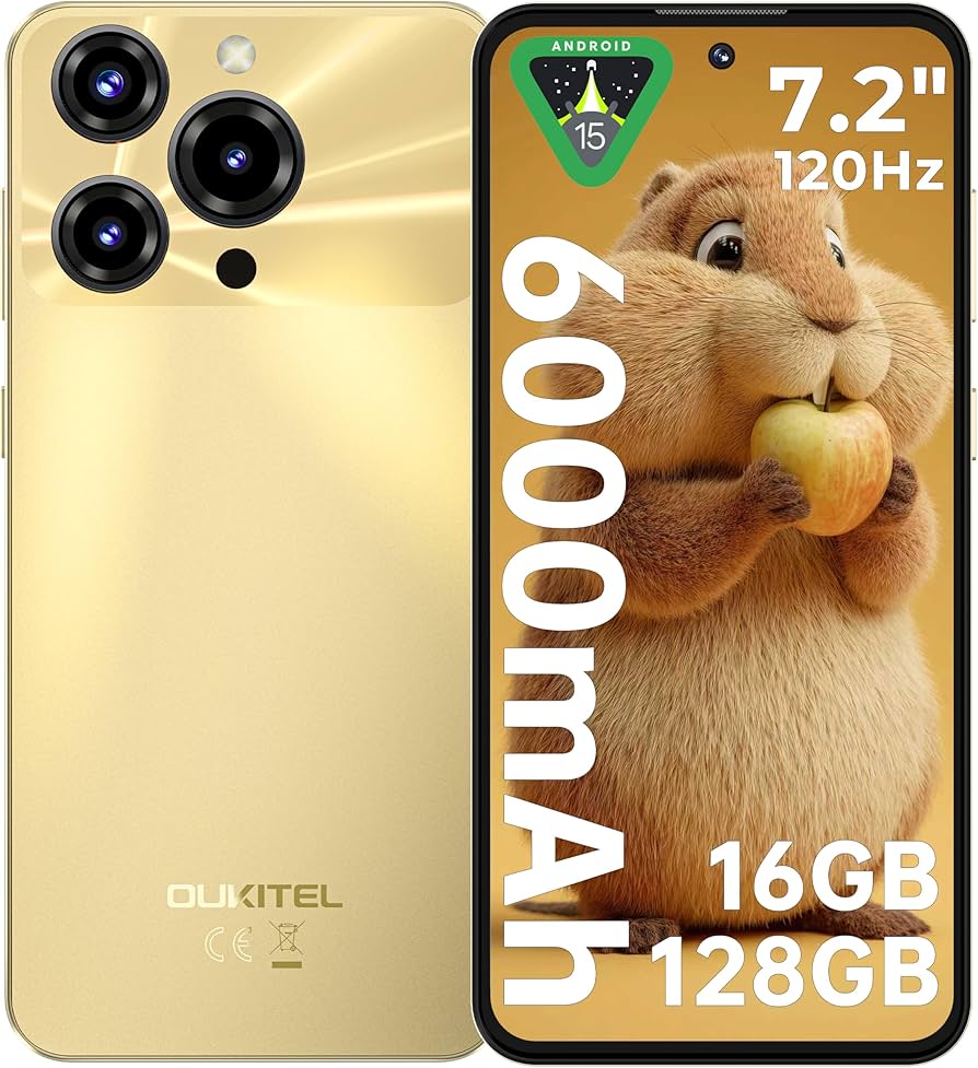 Amazon | [SIMフリー スマホ 本体]OUKITEL C69 7.2 HD+ 大画面 6000mAh