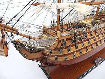 Amazon | 帆船模型 完成品 木製 37インチ HMS ヴィクトリー号 HMS