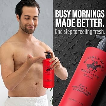 Amazon.com: Beverly Hills Polo Club Men's 3-in-1 Shampoo