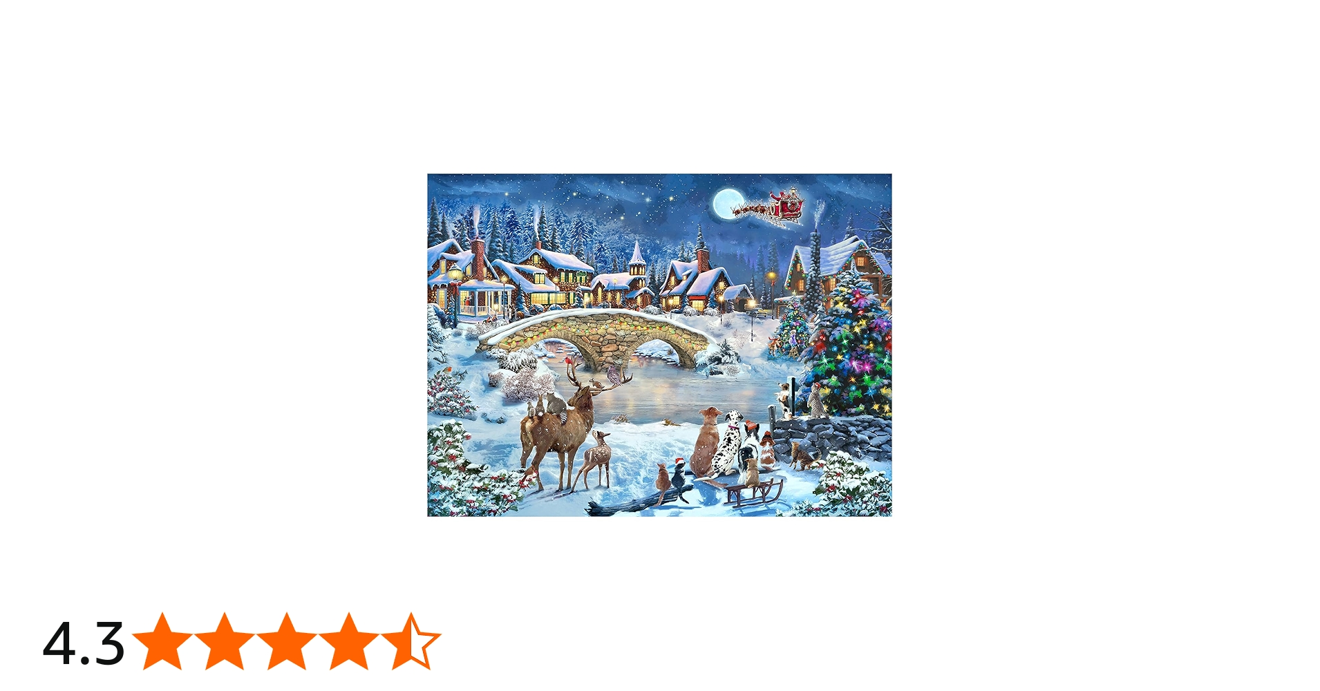 Amazon | CGRLVDXW クリスマスパズル 500ピース 冬のクリスマスの夜