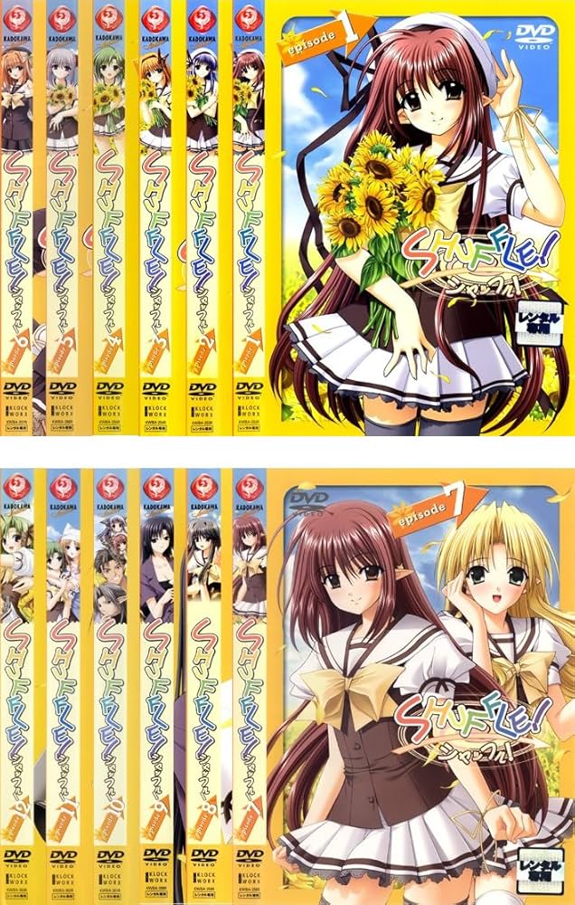 Amazon.co.jp: SHUFFLE! シャッフル! [レンタル落ち] 全12巻セット