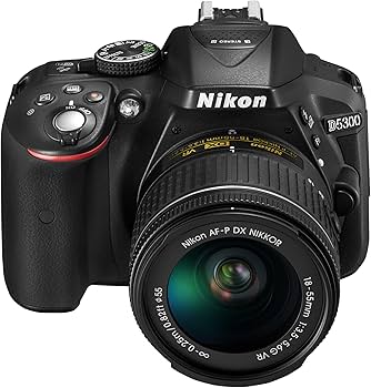 Amazon.co.jp: Nikon D5300 AF-P DSLR Camera Double Zoom Kit, Black