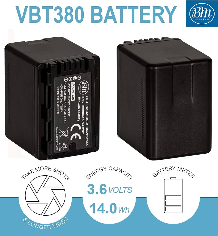 Panasonic VW-VBT380 バッテリーパック 3830mAh 楽天市場