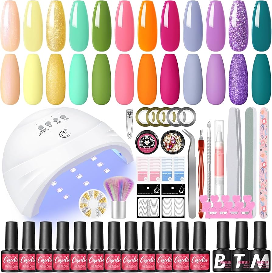 Amazon | COSCELIA ジェルネイルキット カラージェル 12色セット