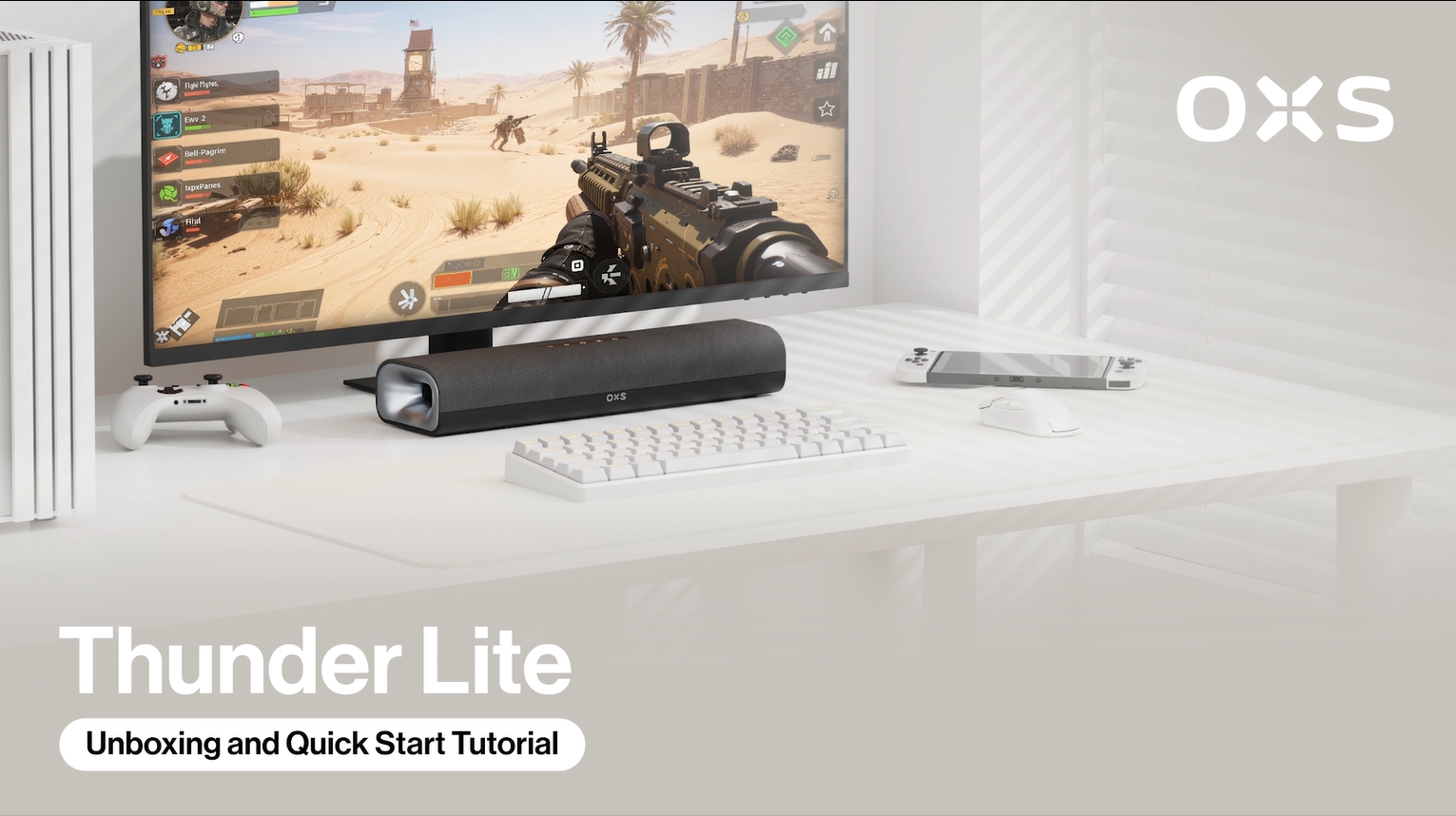 Amazon.com: OXS Thunder Lite PC Gaming Soundbar, Sound Bars for TV