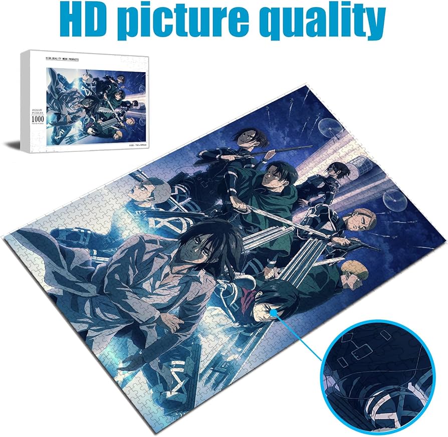 Amazon | 進撃の巨人 木製ジグソーパズル 1000ピース 日本のアニメ