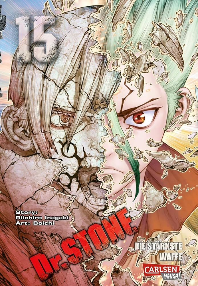 Amazon | Dr. Stone 15: Verrueckte Abenteuer, Action und