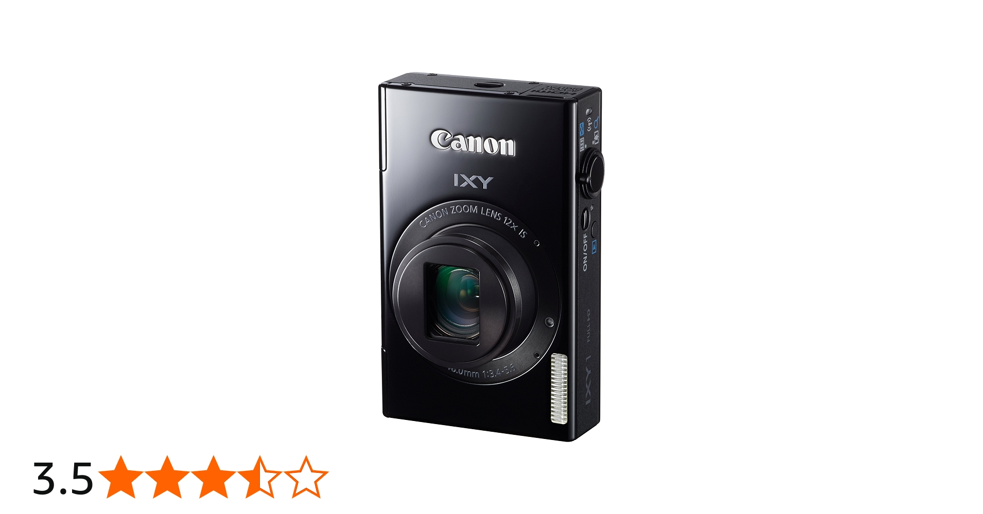 Amazon | Canon デジタルカメラ IXY 1 ブラック 光学12倍ズーム Wi-Fi