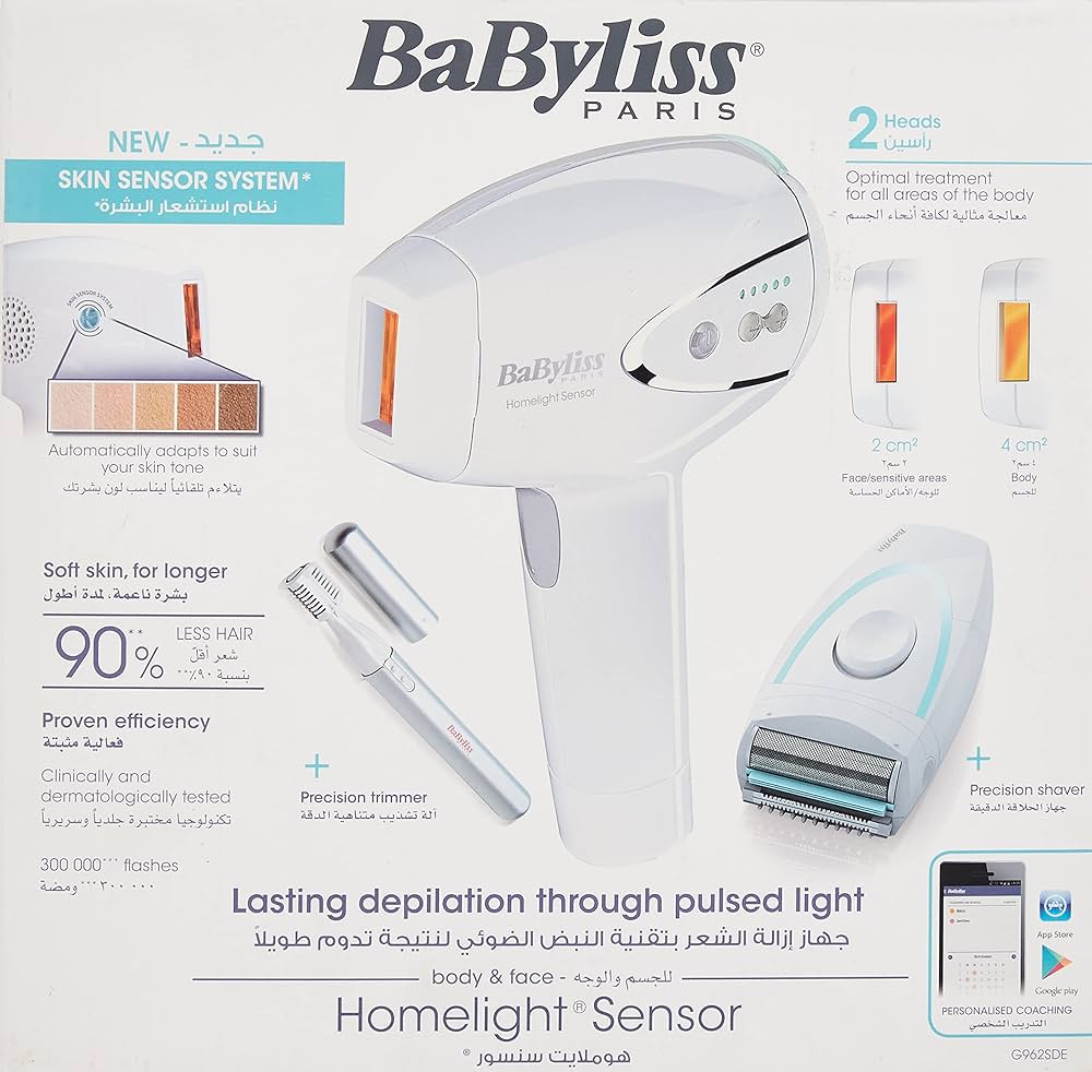BaByliss Babg962Sde Ipl Home Light Sensor G962Sde, White : Amazon