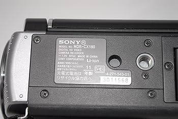 Amazon.co.jp: SONY デジタルHDビデオカメラレコーダー CX180 ブラック