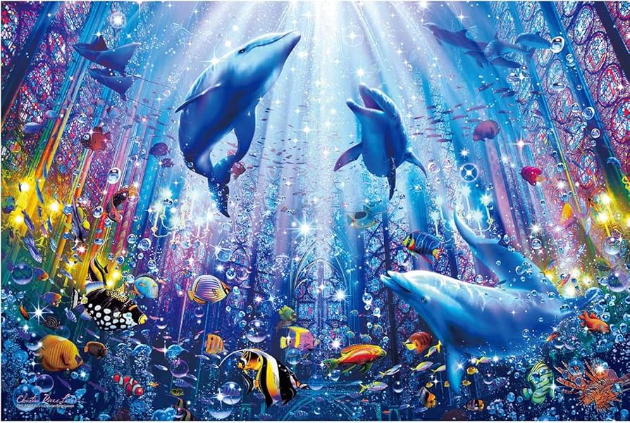 Amazon | 1000ピース ジグソーパズル ラッセン アンジェラス 【光る