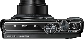 Amazon.co.jp: OLYMPUS デジタルカメラ SH-21 ブラック 1600万画素