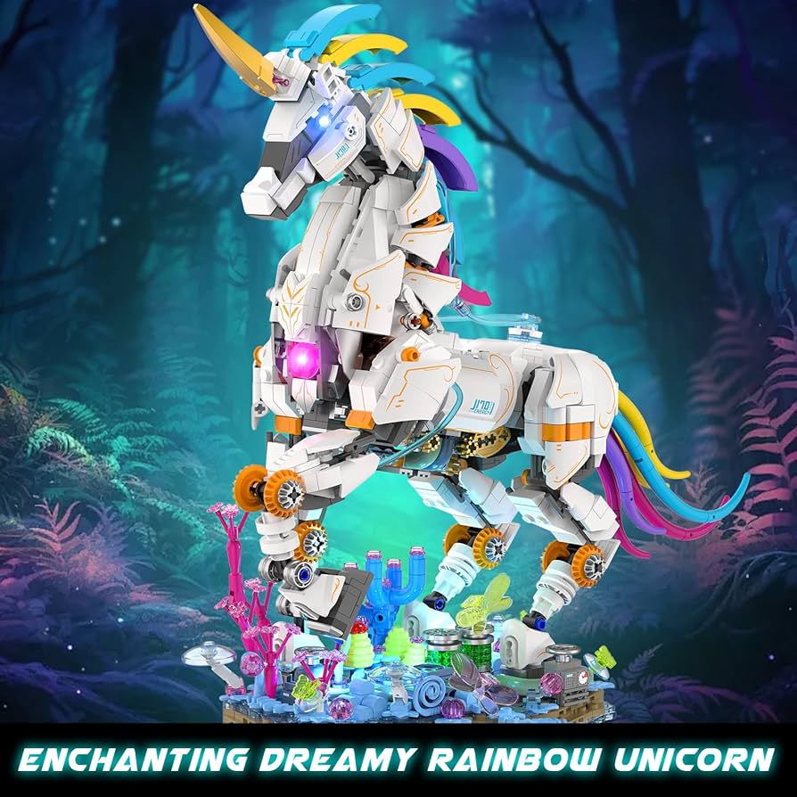 Amazon.com: JMBricklayer Unicorn Building Sets for Adults with