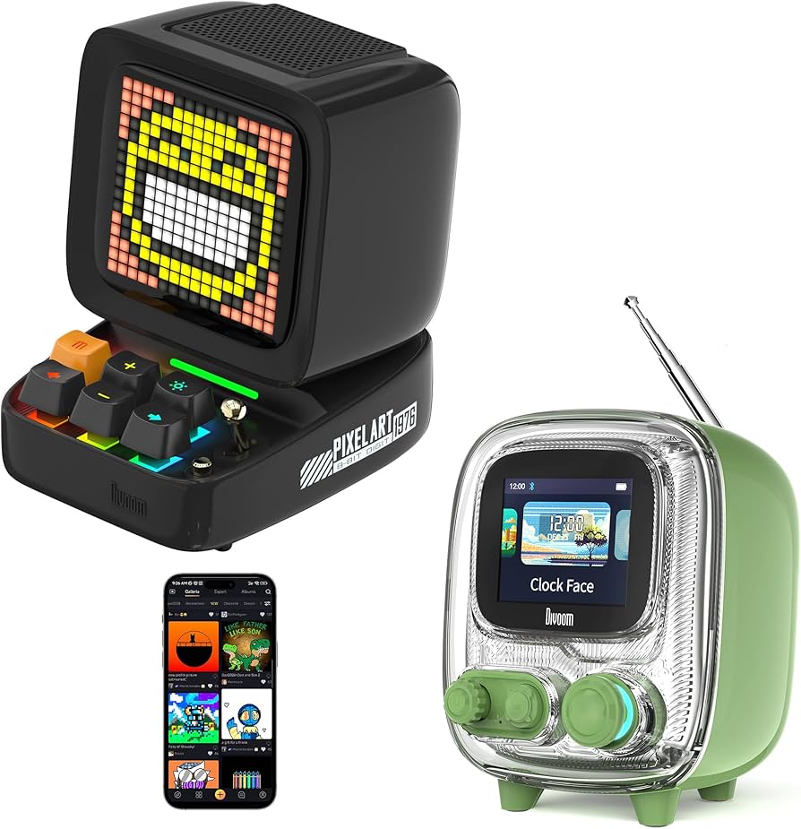 Amazon.com: Divoom Ditoo and Tiivoo-2,Pixel Art Bluetooth Speaker