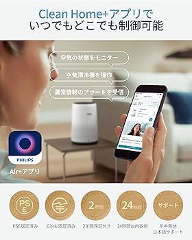 Amazon.co.jp: PHILIPS (フィリップス) 空気清浄機 AC0850 卓上 小型