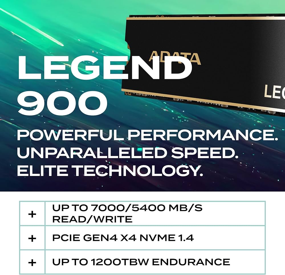 Amazon | ADATA 1TB SSD Legend 900 PCIe Gen4x4 NVMe M.2 内蔵型