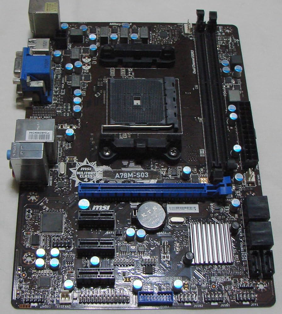 Amazon | 「MSI A78M-S03」 Socket FM2 MicroATX マザーボード | MSI