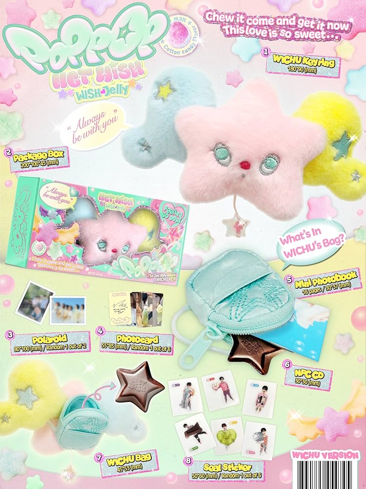 Amazon.co.jp: NCT WISH POPPOP 2nd Mini Album K-POP アルバム (WICHU