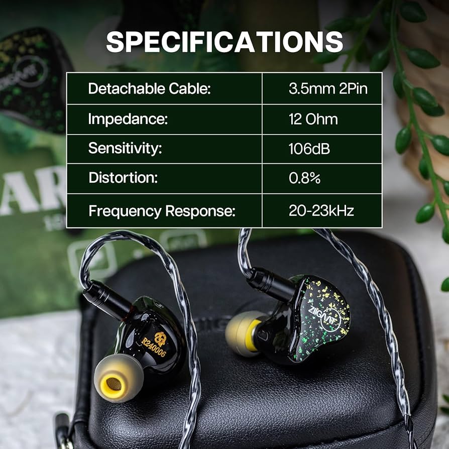 Amazon.com: Linsoul ZiiGaat x HBB: Arcadia in Ear Monitor, 1DD+2BA