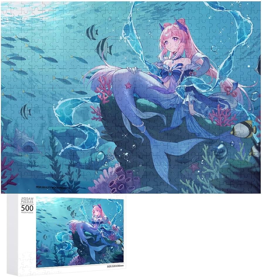 Amazon.co.jp: 原神-心海の人魚しっぽジグソーパズル500 PCS 人気
