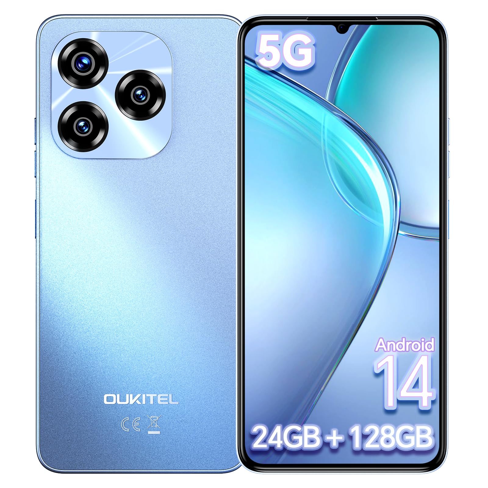 Amazon | OUKITEL C50 スマホ 本体 SIMフリー - 5G スマートフォン