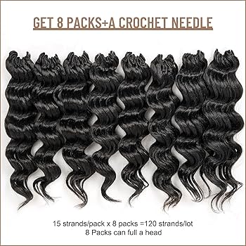 Amazon.com : Toyotress Ocean Wave Crochet Hair - 14 Inch 8 Packs
