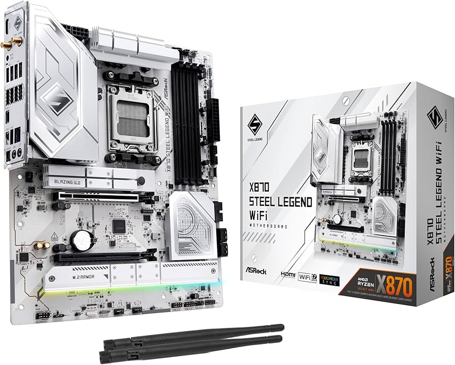 Amazon.com: ASRock X870 Steel Legend WiFi 7 AMD Ryzen Socket AM5