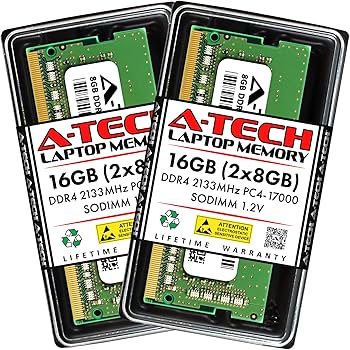 A-Tech 16GB (2x8GB) DDR4 2133 MHz SODIMM PC4-17000 (PC4-2133P