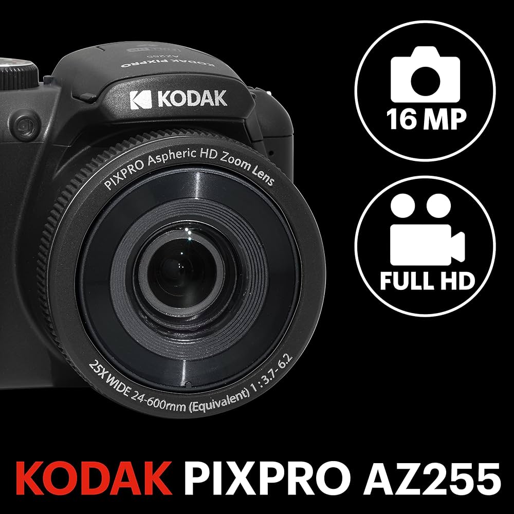 KODAK PIXPRO Astro Zoom AZ255-BK 16MP Dijital Fotoğraf Makinesi