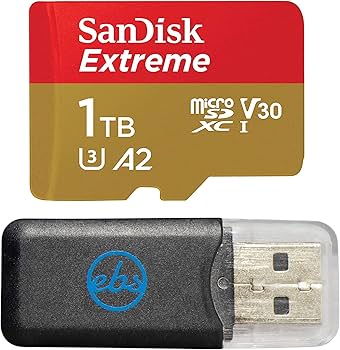 Amazon.com: Sandisk 1TB MicroSDXC Extreme Memory Card for Tablets