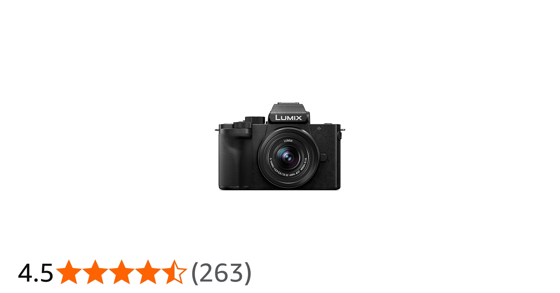 Amazon Canada: Panasonic LUMIX G100 4k Mirrorless Camera for Photo