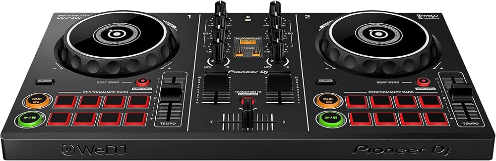 Pioneer DDJ-200 - Controller base Bluetooth per DJ, utilizzabile