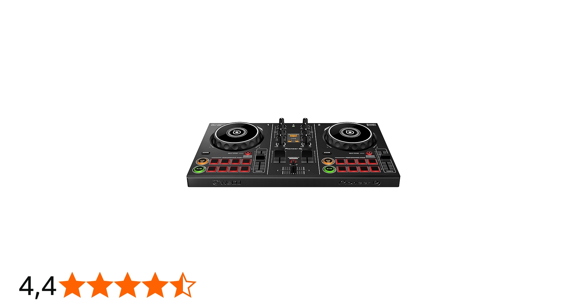 Pioneer DDJ-200 - Controller base Bluetooth per DJ, utilizzabile